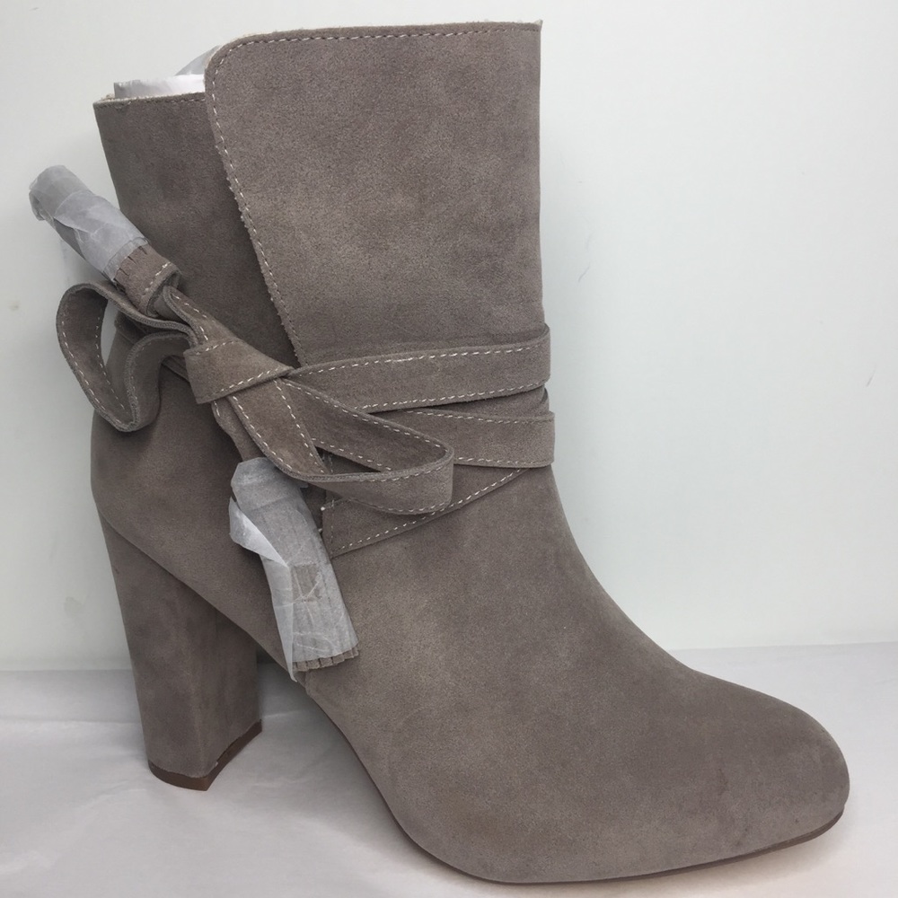 JustFab Landry Suede Booties NWOT